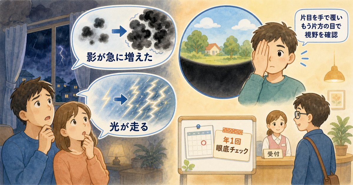 放置して大丈夫?眼科受診を急ぐべき受診タイミングとセルフチェック