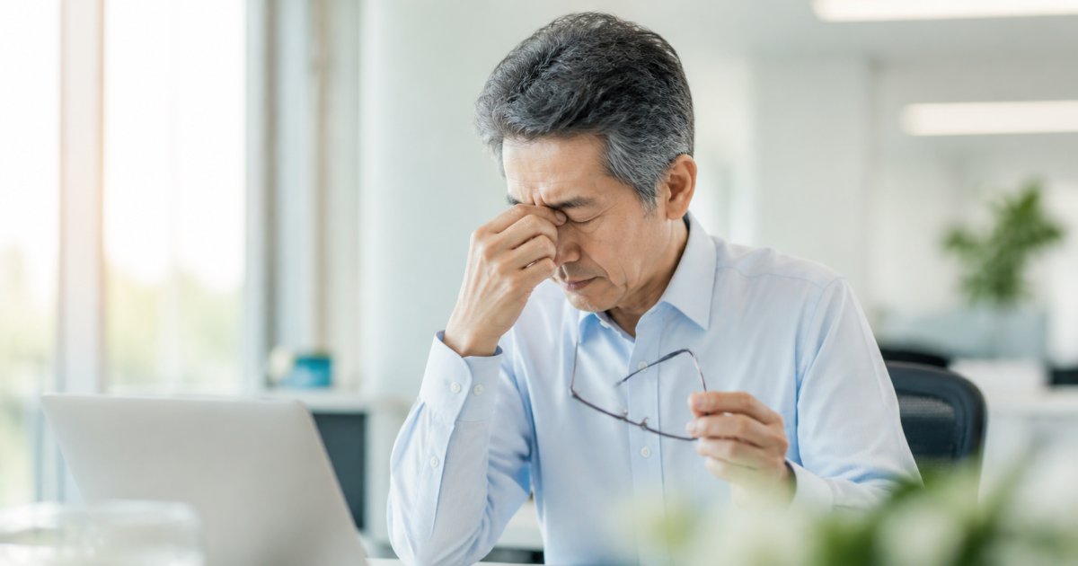 目がかすむ・ぼやける原因は？疲れ目と病気の見分け方と受診目安