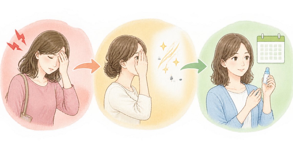 片目の疲れ・充血で眼科受診が必要になる目安