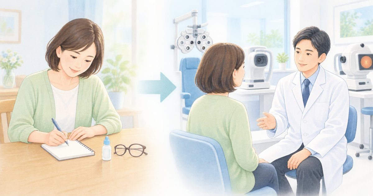眼科に相談する前に：検査と予定の整え方